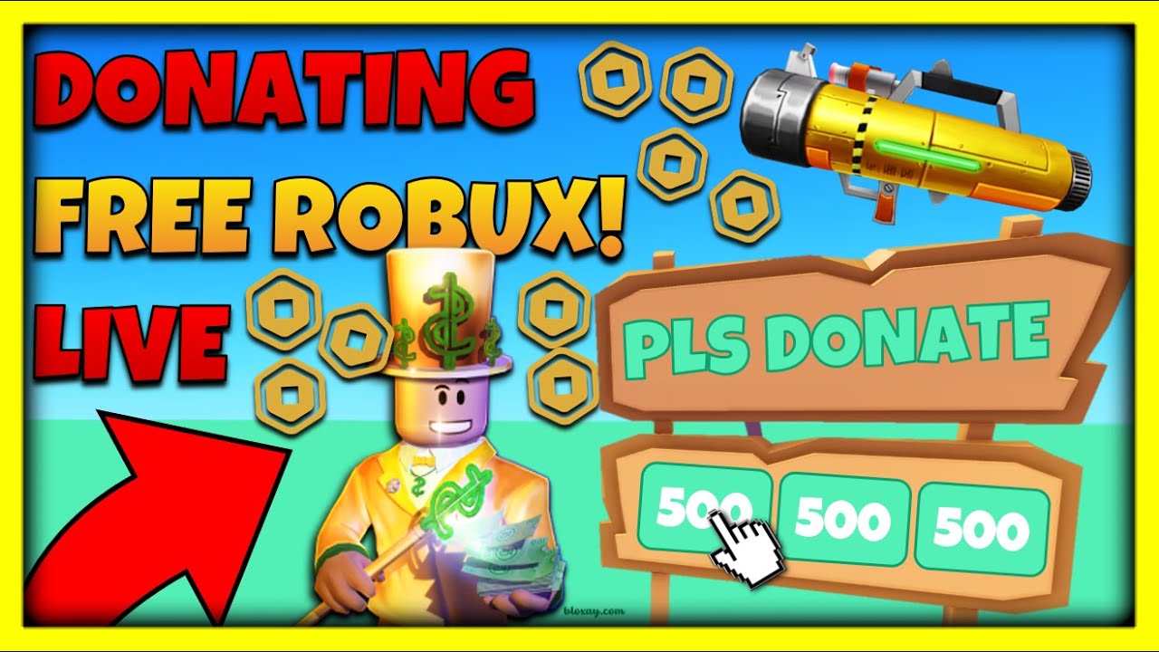 🔴Pls Donate Each Follow Gets 10 Robux🔴