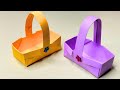 MINI BASKET FROM PAPER | DIY Handmade Paper Craft | Best Display Ideas Paper Craft - Home Decor