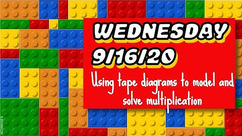 Wednesday 09/16/20 Using tape diagrams to model and solve multiplication