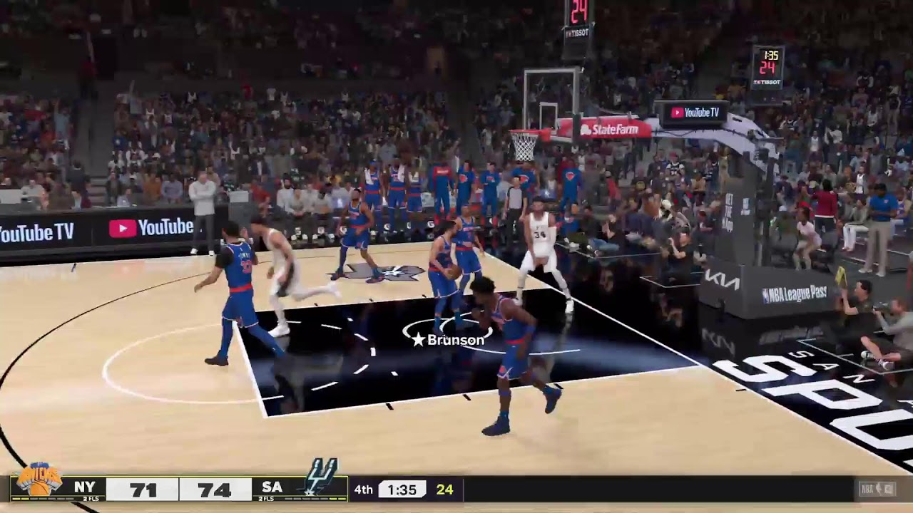 GIANNIS on San Antonio - Knicks vs Spurs Full Game simulation NBA2k 25