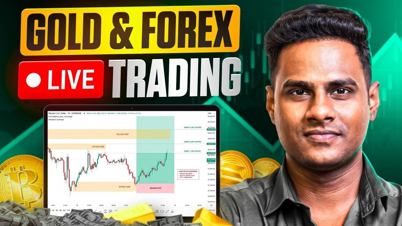 🔴 XAUUSD Live Trading Today , live Market Analysis for Gold and Crypto | Hindi