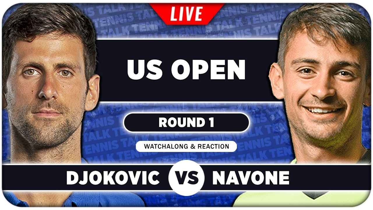 DJOKOVIC vs NAVONE • US Open 2026 • LIVE Tennis Watchalong