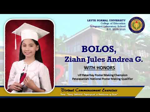 LNU-ILS Grade 6 Virtual Commencement Exercises