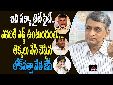 Lok Satta Leader Jayaprakash Narayan Prediction Over AP Election 2019 Results | Mirror TV Channel