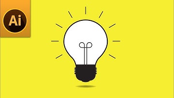How to Create Flat Bulb Icon in Adobe Illustrator
