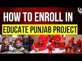 Process of scholarship by educate punjab project backend of  educate punjab project