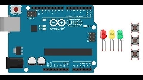 #light  #up  three #leds  #connected  to #arduino  #uno  #using  the #push  #button