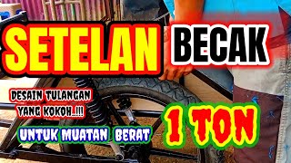 Bnyak gak percaya..‼️becak motor desain tulangan kokoh kapasitas setengah Ton