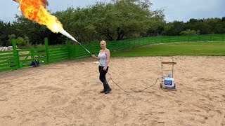 Using My Flamethrower Around the Farm