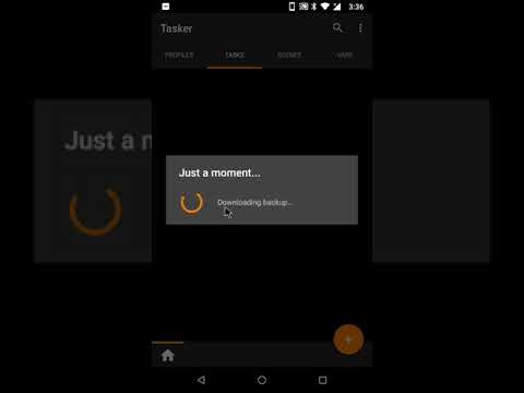 Tasker - Restoring