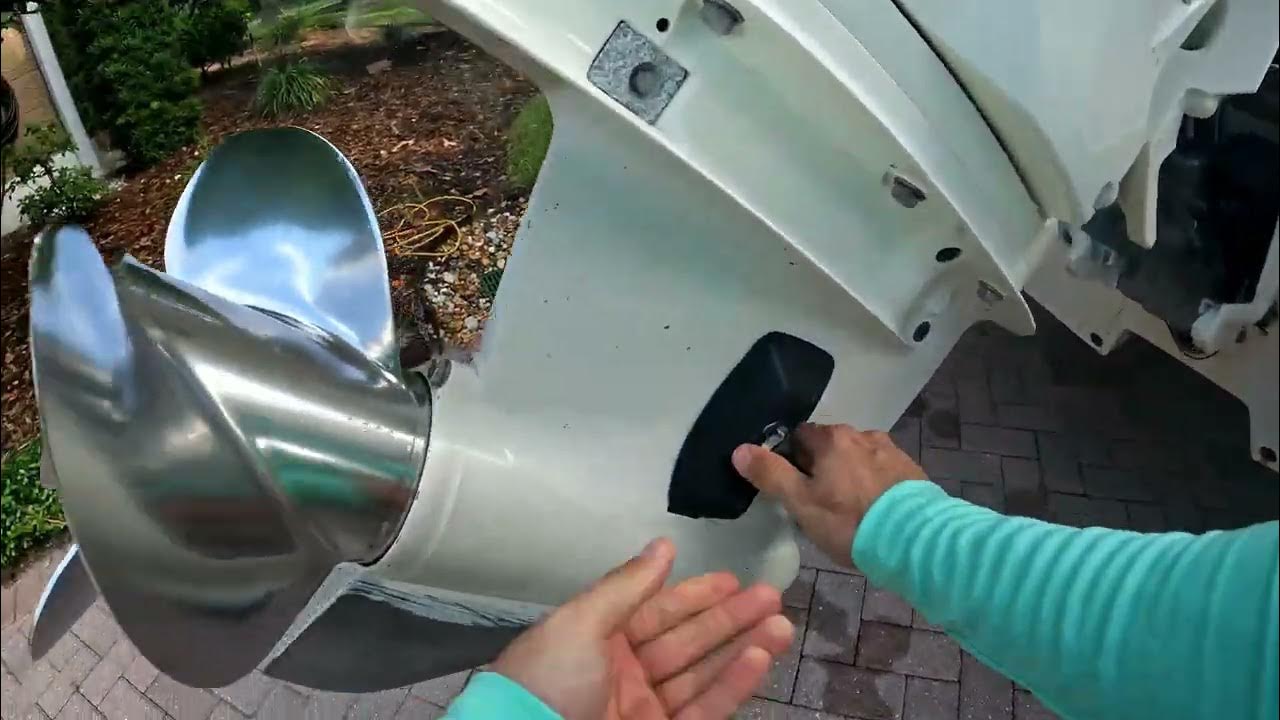 How to clean the salt out of your outboard motor using earmuffs YouTube