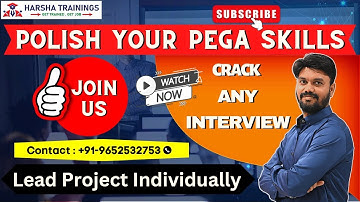 Polish Your Pega Skills | Crack any Interview | Lead Project Individually | Join Us