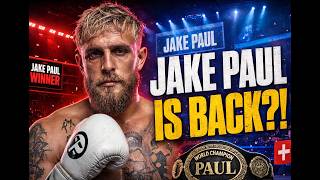 Jake Paul FINALLY Breaks Silence on Boxing Return Massive Comeback Update