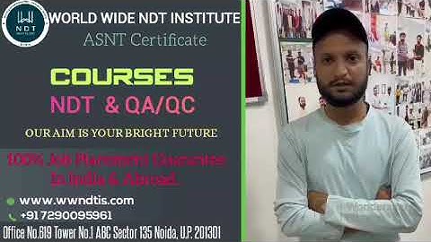 NDT Level II Course | QA/QC Course | Best NDT Training Institute in India