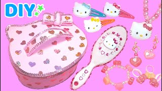 DIY:Hello Kitty make up Box and accessories in a toy