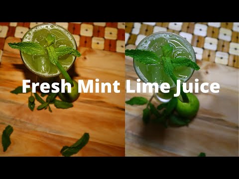 fresh-mint-lime-juice-//-summer-drink-//-lemon-mint-cooler-//-recipe-garage//-ep:35