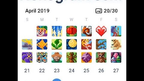 Nonogram daily challenge 16-20 April 2019