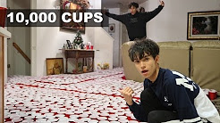 EPIC CUP PRANK ON FAMILY! (10,000 RED CUPS)