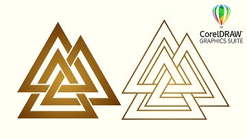 Triangles | Learn logo design | Corel DRAW tutorials | 110