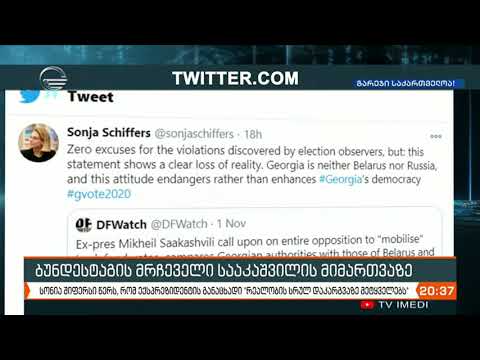 ბუნდესტაგის მრჩეველი სააკაშვილის მიმართვაზე