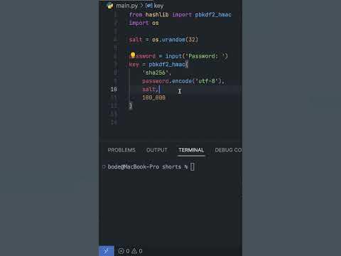 How to Hash A Password In Python - YouTube