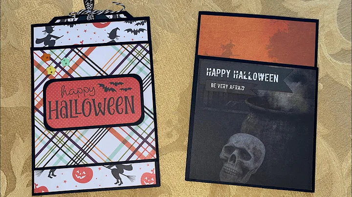 Double Flap Pocket Card Tutorial, #sandys13frights...