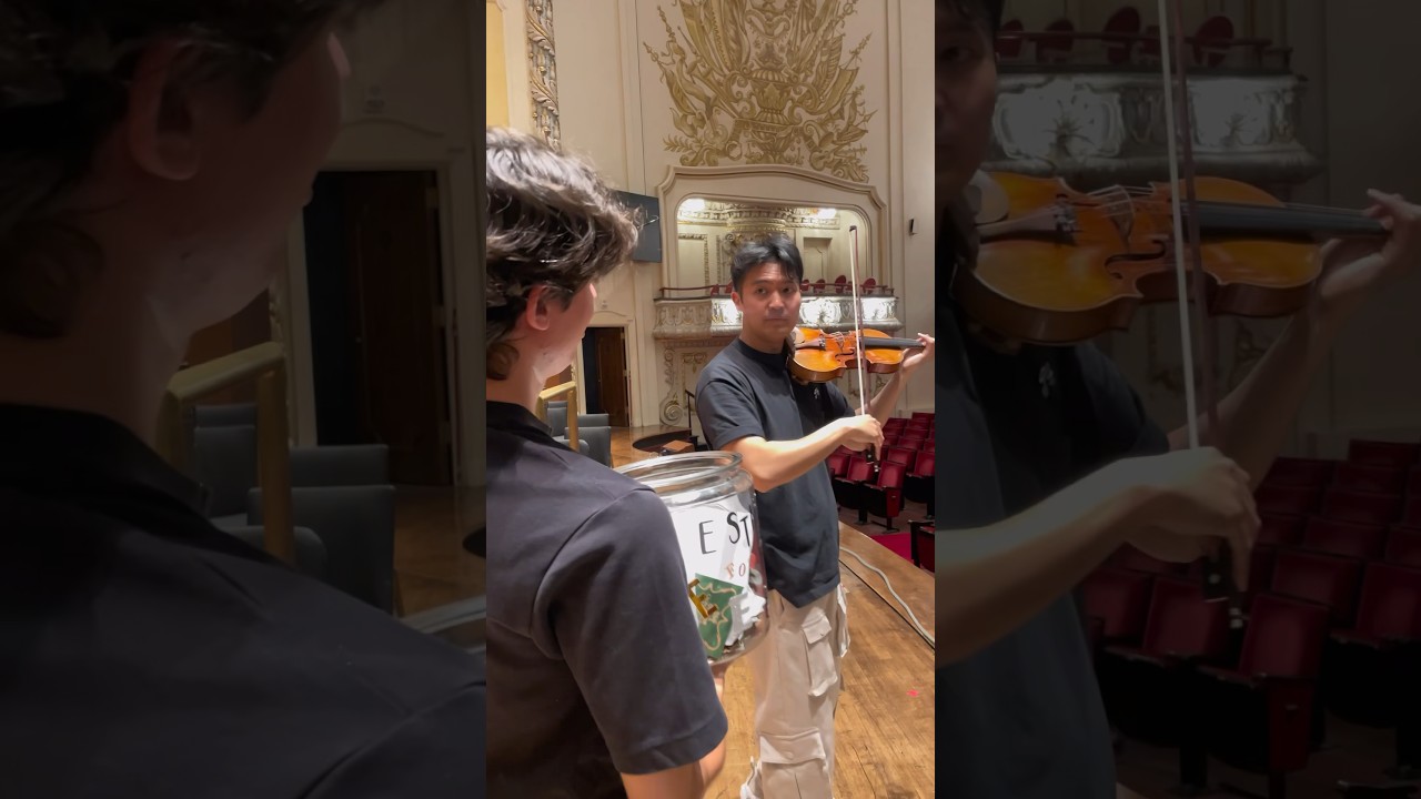 Helping Ray Chen get through the Brahms 🎻