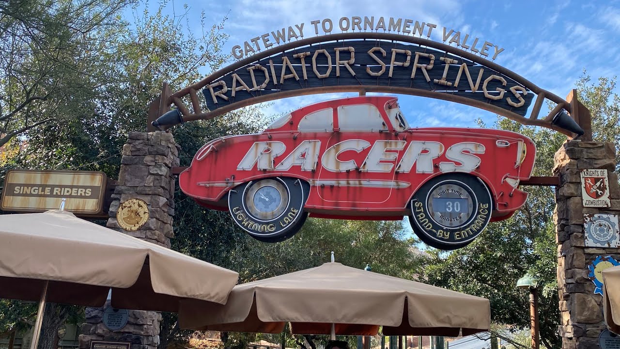 Radiator Springs Racers Rope Drop 1080p POV Disney California Adventure