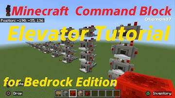 Minecraft Command Block Elevator Tutorial