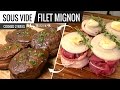 Best Way to Cook FILET MIGNON STEAK Sous Vide Cooked 2 Ways -  Bacon or No Bacon