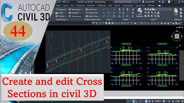 How to create and edit cross sections in civil 3D