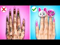 Beauty Struggles with Long Hair and Nails! Amazing Makeover from Extreme Nerd into Beauty Princess