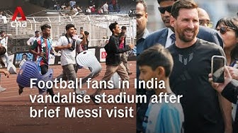 Thumbnail for Messi in India: Fans vandalise stadium, throw chairs after superstar's brief visit