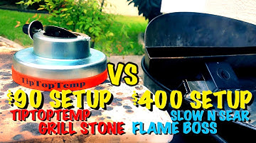 $90 SETUP VS $400 SETUP/TIPTOPTEMP/BBQ DRAGON GRILL STONE/SLOW N SEAR/FLAME BOSS/SLOW N SEAR TESTING