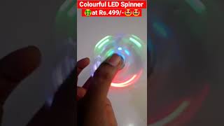 Colorful Transparent LED Light Spinner at Rs.499/- with Changing Patterns #shorts #gadgets #ytshorts screenshot 2