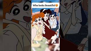 Who Looks Beautifulπ #shinchan#viralshorts#anime#edit#newepisode
