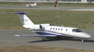 Cessna 525C CitationJet CJ4 | Luxaviation Belgium | OO-CLA | Taking-off from Cannes [4K]