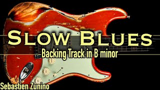 Trouble Slow Blues Backing Track in B minor SZBT 1045