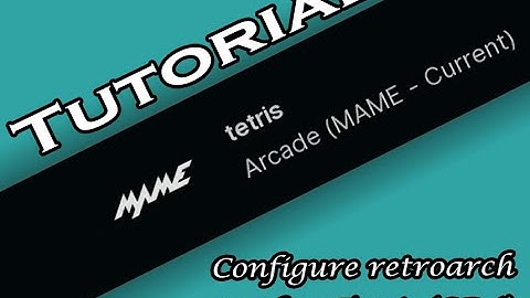 RetroArch | " How to run Tetris CD-i on MAME "