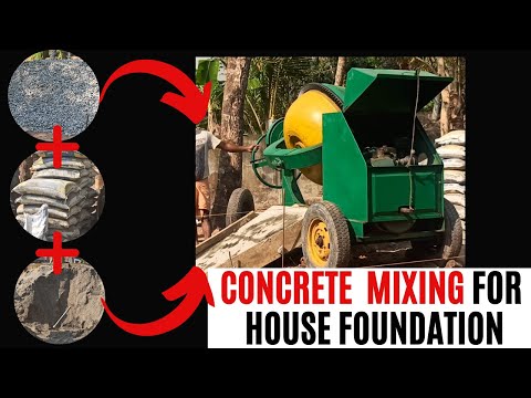 HOW IS CONCRETE MIXING FOR FOUNDATION DONE? | PCC | Step by Step video | Viya Constructions