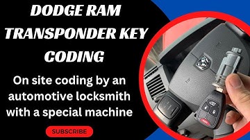 Dodge Ram Transponder Key Coding - How to Program a Dodge Ram Chip Key with a Special Machine