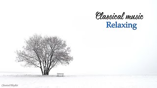 Романтическая классическая музыка для зимы, нежно падающий снег  - Моцарт, Бетховен, Шопен, Россини.