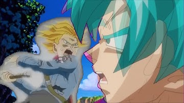 SSGSS Goku VS SSJ Rage Trunks ( 超サイヤ人ブルー 孫悟空 VS 未来のトランクス)