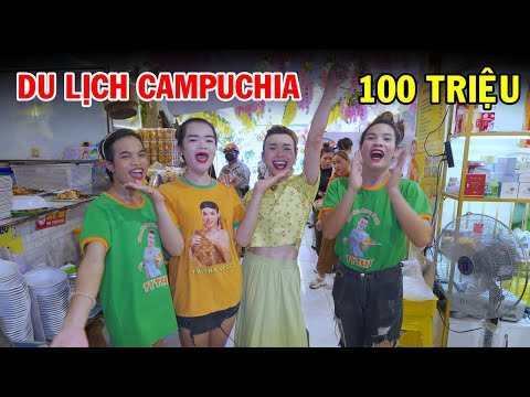 Ty Thy chi tiền khủng 100 triệu bao nhân viên du lịch Campuchia – Ty Thy Vlog Gỏi đu đủ 2023 Mới