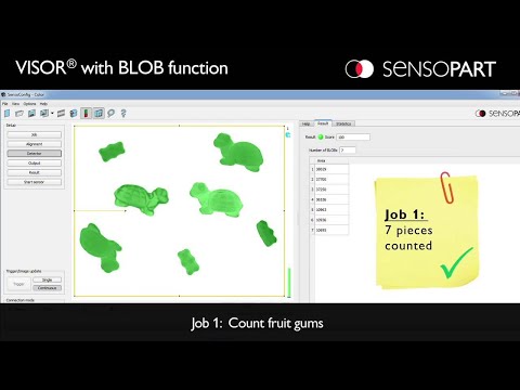 VISOR® Vision sensor BLOB (Binary Large Object) function - SensoPart