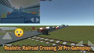 Realistic Railroad Crossing 3d Pro Gameplay | Indian Railroad Crossing Simulator Game |BesttrainGame screenshot 5