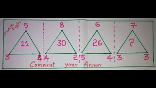 Triangle Puzzle | Find Missing Value- Solution with Explanation || 2 Minute Puzzle | Puzzle - 23