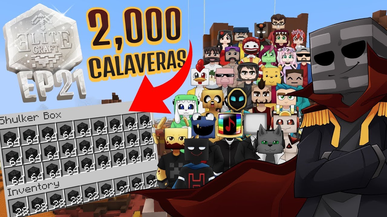 EliteCraft Ep21, Los jugadores del servidor reaccionan a mis 2000 calaveras de Wither Skeleton