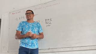 convertir decimal a fraccionario quinto grado clase de matemáticas