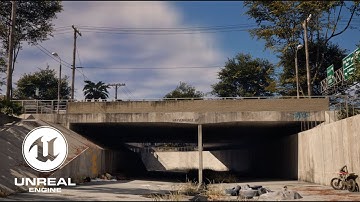 Terminator 2 Truck Chase Location in Unreal Engine 5